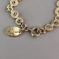 Vintage Vendome Chain Necklace Gold Tone Spirals Figure Eight 35″