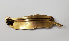 Vintage Brooch Pin Back button Hand made