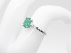 Vintage 1940s $4000 2.30ct Colombian Emerald VS G Diamond Platinum Ring 5g