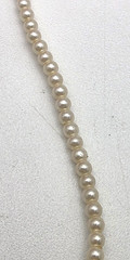 Vintage 1928 Porcelain Rose Faux Pearl Drop Necklace Gold Tone 16 in