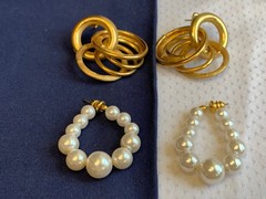 Vtg Earring Lot Jewelry Rama Liz Claiborne Monet Napier Enamel Rhinestone