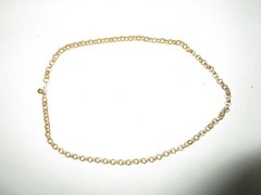 Vintage Goldtone 21″ Chain Necklace Textured Link Multi Strand Look