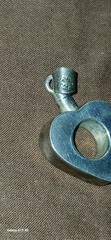VINTAGE 925 CHUNKY OPEN HEART PERFUME BOTTLE PENDANT ..Just NEEDS Clean
