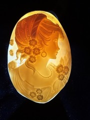 GIGANTIC Antique Victorian Loose Carved Shell Cameo Finely Carved – 58 X 45mm