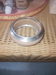 Vintage Retro Silver Resin Bangle Bracket. Heavy