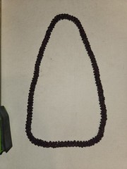 Vintage 1960s Almandine Garnet Microbeaded Cluster Strand Necklace 24in