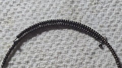 VTG Silpada Sterling 925 Retired Gold Brass Brown Memory Wire Beaded Choker