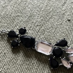 RHINESTONE & Black Rhinestone Necklace