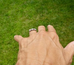 Amazing Art Deco 1.50 Carat Three Stone Trilogy Ring with 3 Old Euro Diamonds