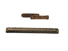 Antique Gold Tone Victorian Bar Brooch/Pins ~ 2 1/8″ and 1 3/16″ ~ Lot of 2
