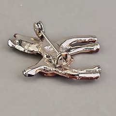 Vintage Enamel Horse Brooch Lot of 2 Brown Donkey With Hat 1 – 1 .75″