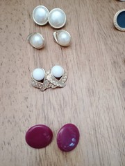 23 Pairs of Vintage Pierced Earrings 1980’s-1990’s Pre-Owned Costume Jewelry