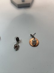 Stunning Art Deco Necklace And Earrings 32+ In. Signed TC With Swarski Crystals