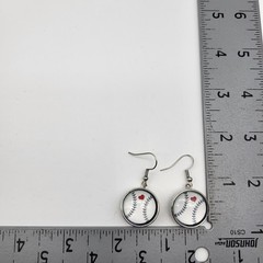 Baseball Mom Sports Fan Dangle pierced Earrings Love the game