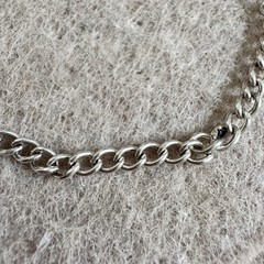 Vintage Sterling Silver Curb Chain Bracelet Jewelry Accessories Charm It
