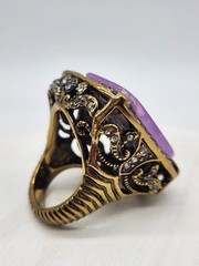 Retired Vintage Heidi Daus Dynasty Bangle Bracelet and Ring Set