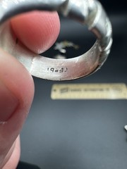 Vintage Sterling Silver Lot 925 Mexico Modernist Onyx Pendant Brooch Ring