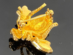 LOT of 5 JOAN RIVERS Gold Tone Bee Pins Brooches (one small) Various Colors