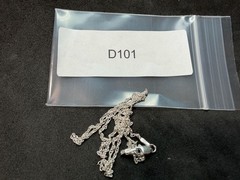 1.75g Vintage Sterling Silver 925 Rope Chain Necklace 18 in M
