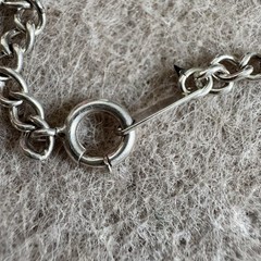 Vintage Sterling Silver Curb Chain Bracelet Jewelry Accessories Charm It