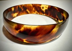 Antique Wide Flux Bangle Bracelet – 9.6 Grams J-1016