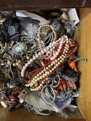 Jewelry Craft Lot Most Wearable Assorted Vintage To Now Small Flat Rate Box