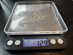 1.29g Vintage Sterling Silver 925 Box Chain Necklace 21 in M