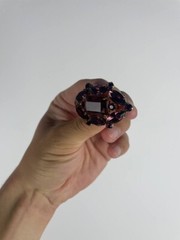 Czech Republic Vintage brooch – Vintage USSR jewelry – soviet – purple stone