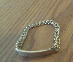 Vintage Speidel ID Bracelet Gold Electroplate Cheryl