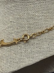Vintage Avon Extraordinary Briolette Vine Gold Tone Tear Drop Y Dangle Necklace