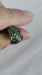 Vtg Premier Design Silver Tone Black Onyx Style Cabochon Pendant Costume