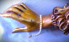 GORGEOUS MIKIMOTO BLUE LAGOON BL 14K 585 CULTURED OCEAN AKOYA PEARL BRACELET!
