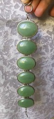 RARE Elegant Nephritis stone Vintage Jewelry Bracelet
