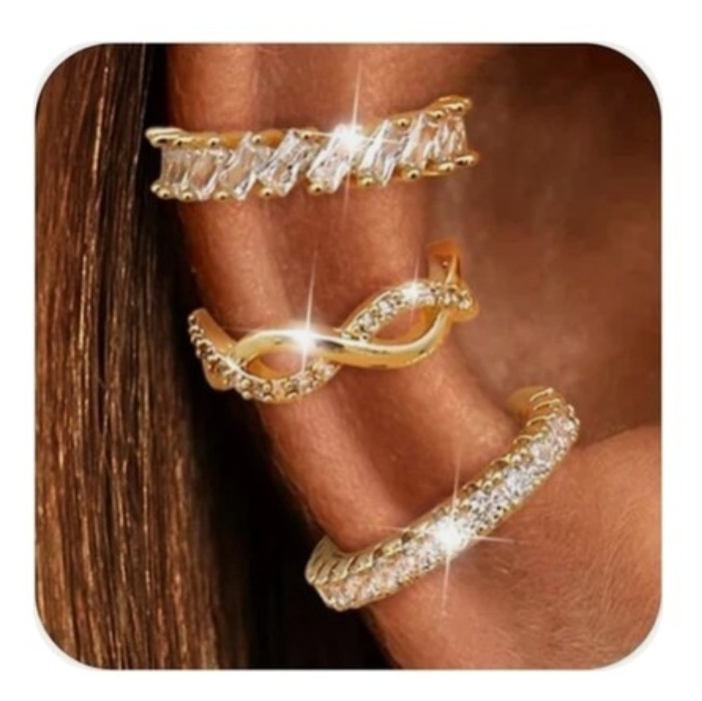 Ear Cuffs Non-Piercing Earrings for Women Cute Small Clip-On Cartilage