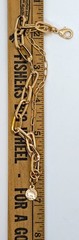 Nice Vintage Yellow Gold Plated Liz Claiborne Double Chain Bracelet
