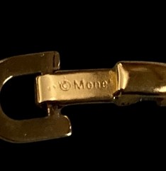 Monet Vintage Goldtone Links Choker Necklace