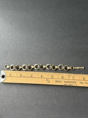 Vintage Chain Link Stackable Bracelet Gold Tone 8” Career Minimalist Old Money