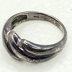 Vintage Womens Sterling Silver Ring, Size 8, Nickel Free, 1960s