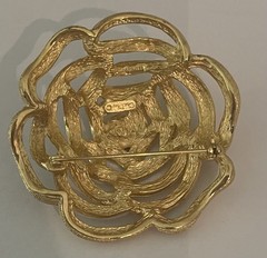 Vtg. Christian Dior Gold Plated Brooch/pin