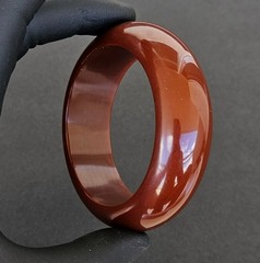 Vintage Chocolate Brown Lucite Resin Bangle Bracelet 111