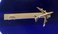 Vintage JAL Japan Airlines Tie Clasp Clip Bar Marked Silver – TESTED + NOS