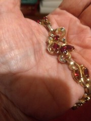 Barclay red cabochon Barclay bracelet
