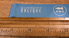 RARE Vintage TEAL Givenchy OBLIQUE Fragrance Y2K Era PROMOTIONAL Slap Bracelet