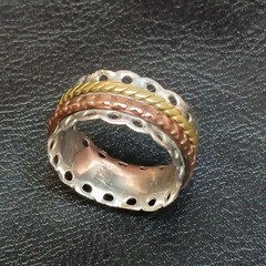 STERLING Silver 925 DbM Kensington Spinner Band Ring 13-867