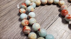 Vintage Jasper & Carnelian Gemstone Beaded Beads Necklace