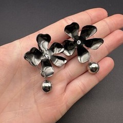 Vintage to Now Dangle Drop Earrings Lot of 6 Post Back Pierced Ear Silver Tone