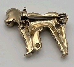 Lot of 5 Poodle Dog Pins Vintage Costume Jewelry AJC Sarahcov