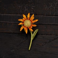 Vintage Women Flower Leave Enamel Brooch Pin Plant Badges Accessories Corsage