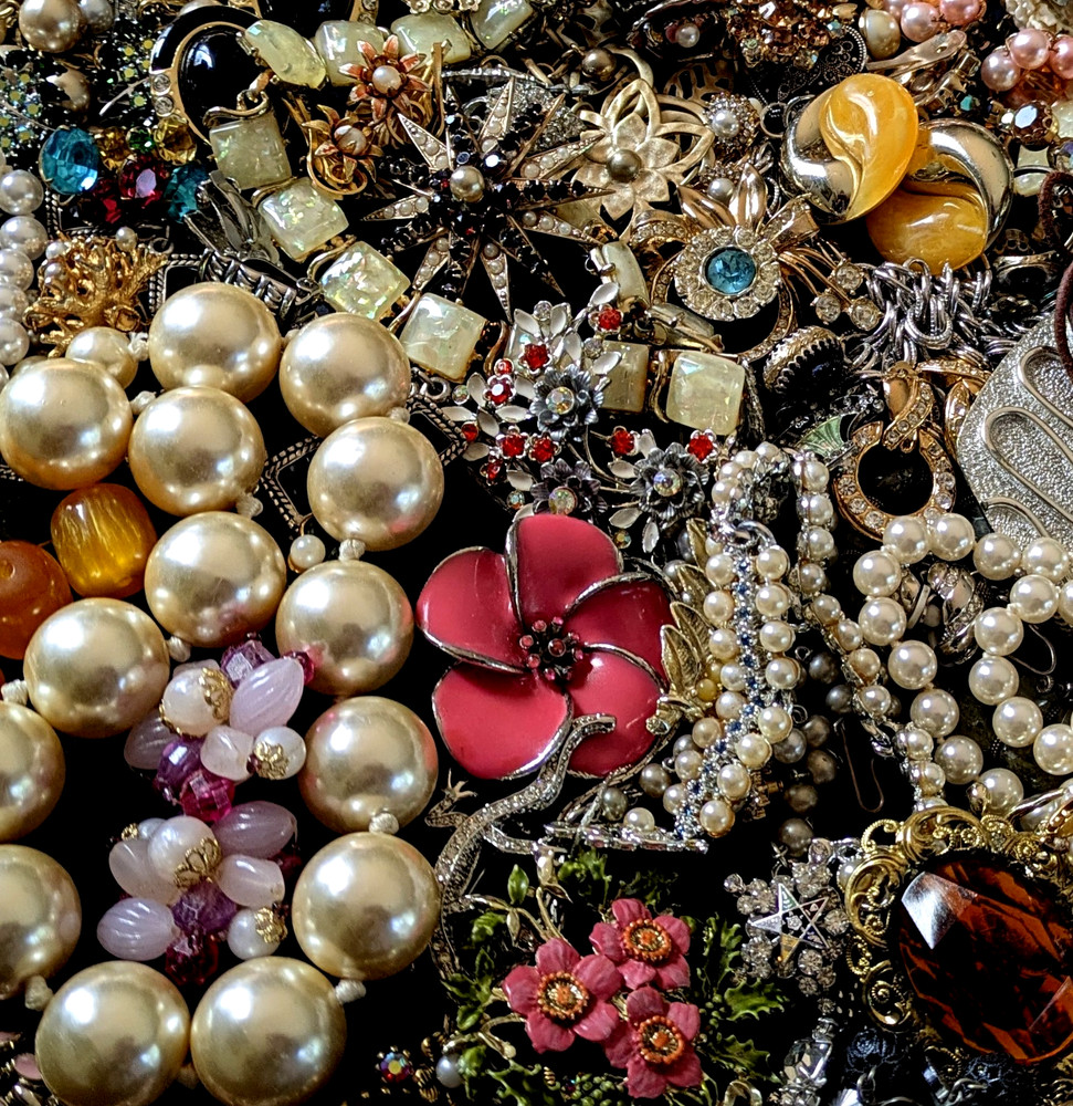 Huge Estate Jewelry Lot 150+ Pc 6.5+ Lb All Wearable Antique to Now Many Signed