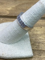Vintage Channel Set CZ Sterling Silver Band Sz. 7